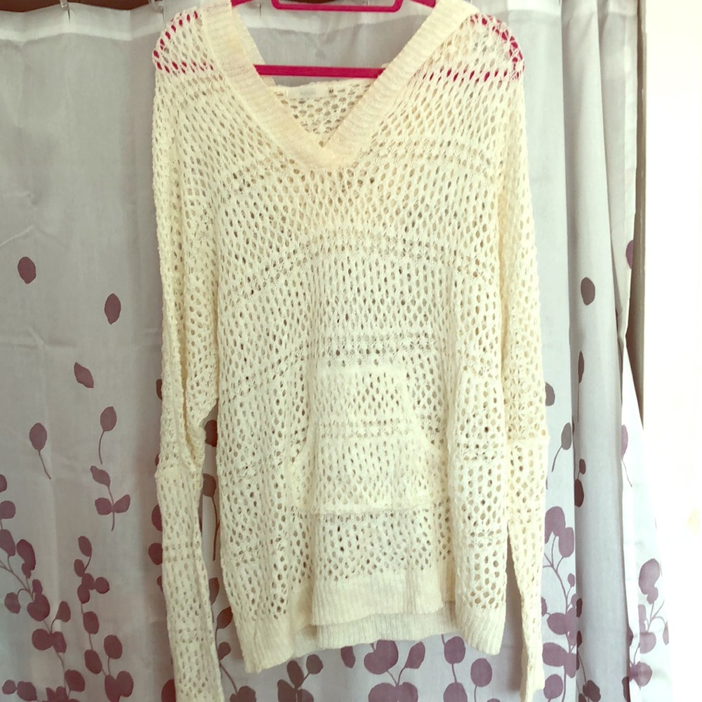 Knit off white sweater